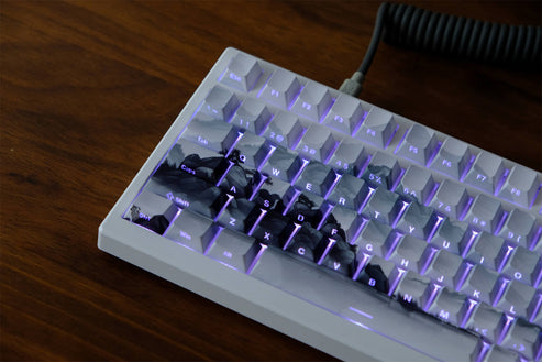 E Ink Key Cap Ink Mountain Side Engraved PBT 120+ Keys Keycaps Set – FancyKeebs
