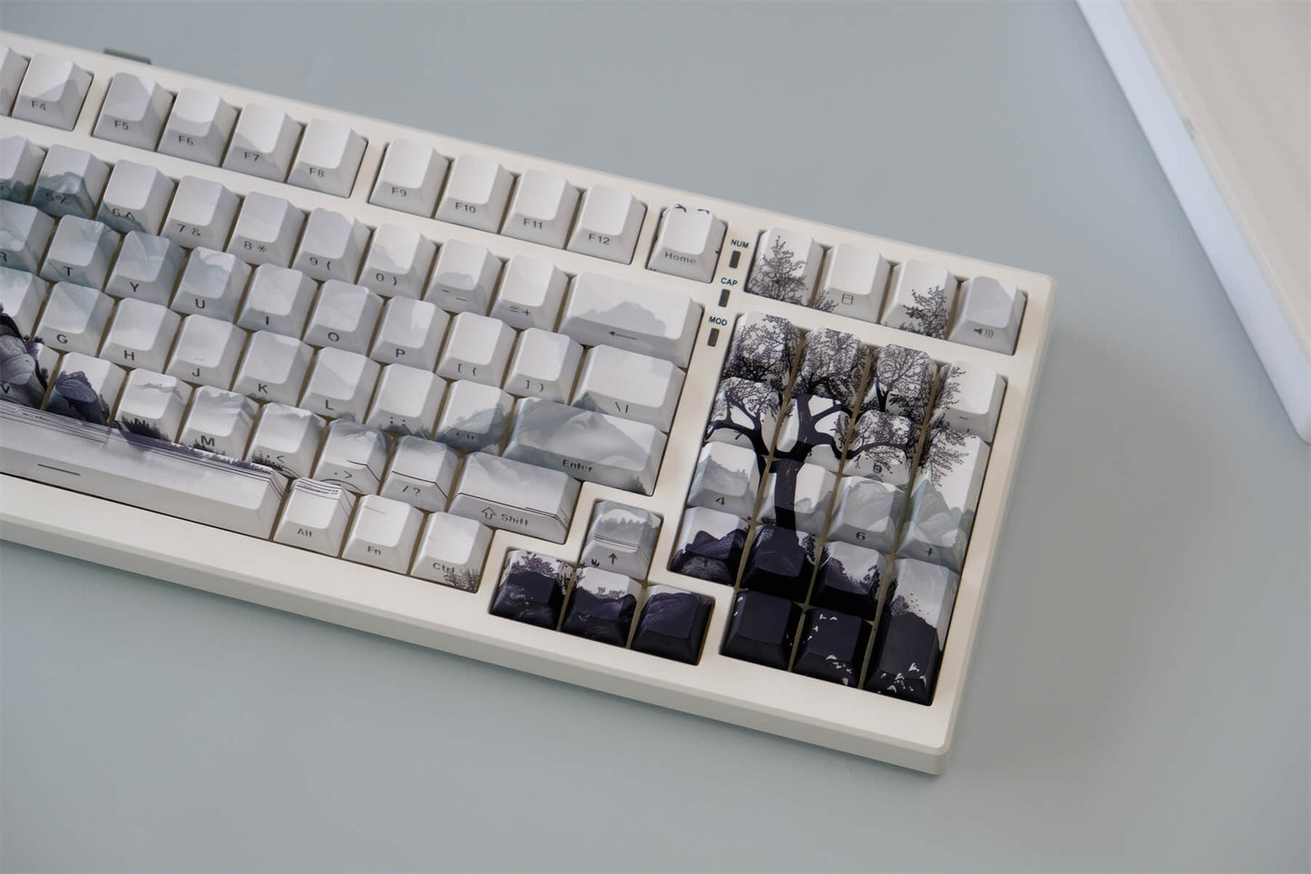 Ink Mountain Side Engraved PBT 120+ Keys Keycaps Set