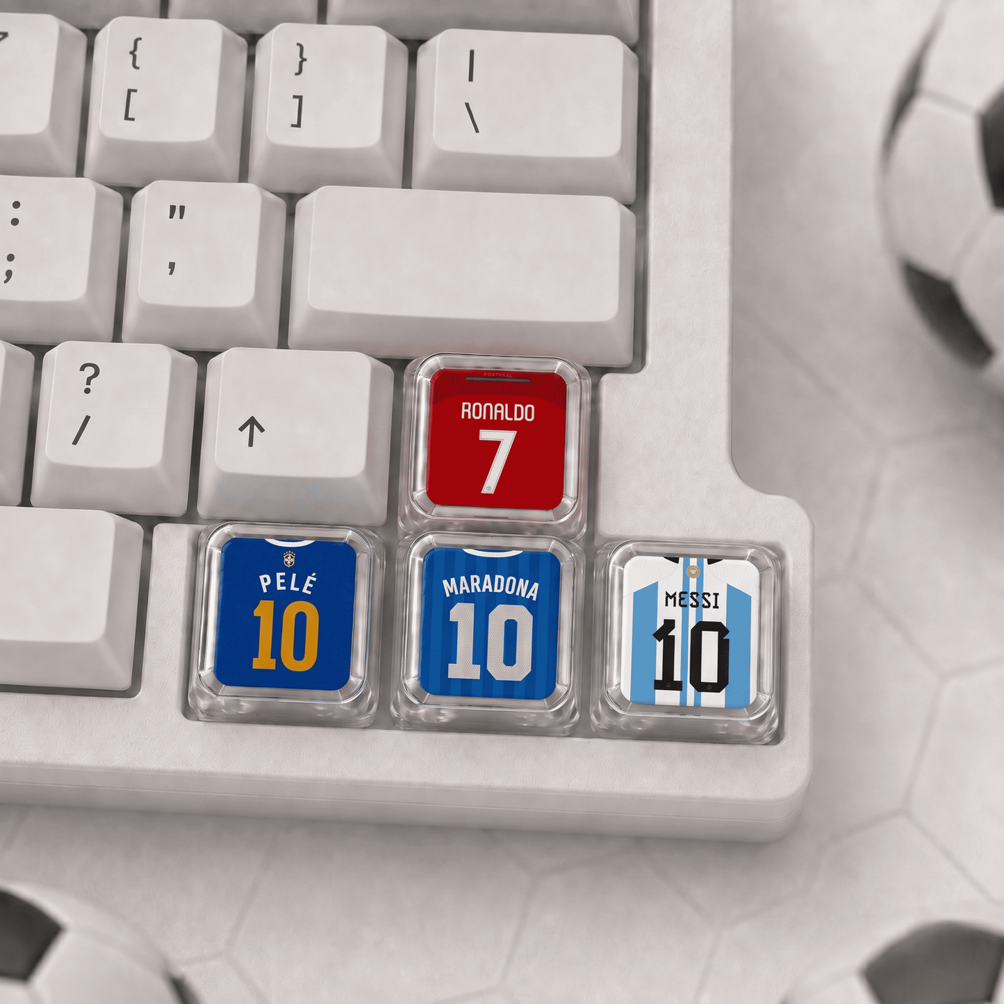 GOAT Edition Football Jersey Caps XDA Profile - Set of 4 Keys