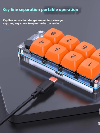 K806 Hot Swappable 8Key RGB Wired Macro Keypad