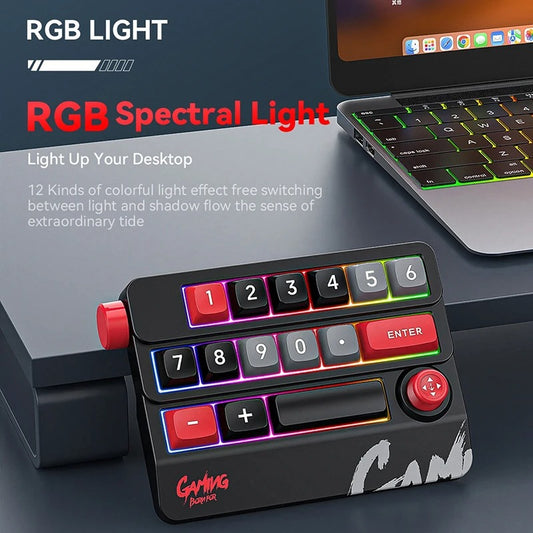 K809 Hot Swappable 19Key RGB Wired Macro Keypad