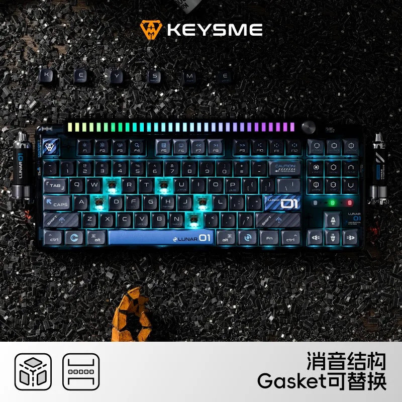 KeysMe Lunar-01 Spaceship Customized Mechanical Keyboard