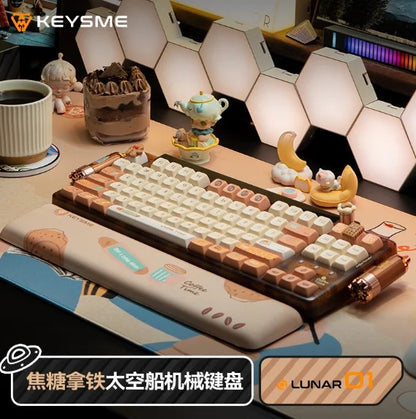 KeysMe Lunar-01 Spaceship Customized Mechanical Keyboard