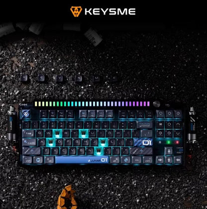 KeysMe Lunar-01 Spaceship Customized Mechanical Keyboard