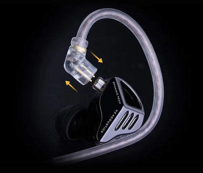 KZ ZVX Pro ALL Metal Inner Magnetic Dynamic Driver WIred Earphones