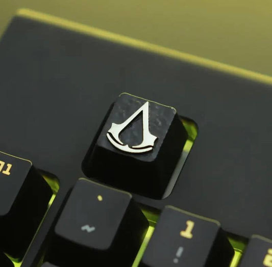 Zinc-plated Aluminum Artisan R4 Keycaps - Assassin's Creed - SIlver