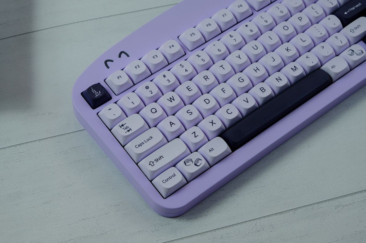 GMK Lavender MA Profile PBT 120+ Keys Keycaps Set