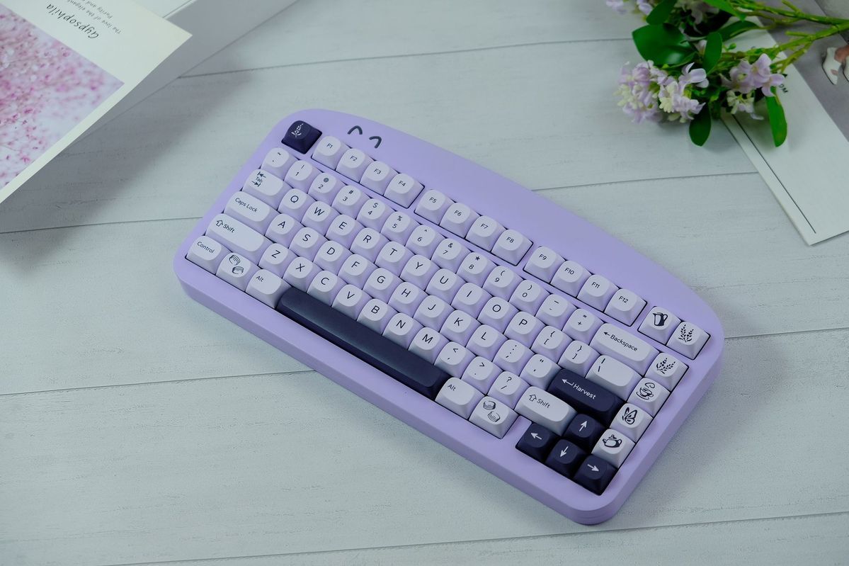 GMK Lavender MA Profile PBT 120+ Keys Keycaps Set