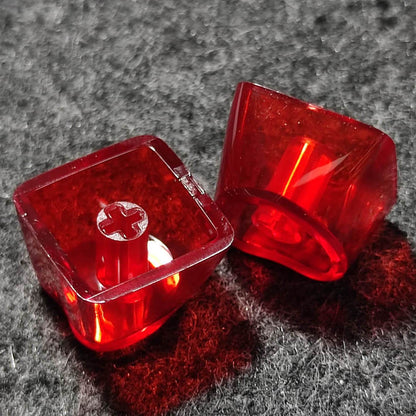 Transparent Heart Shaped Keycaps - Set of 20 Keys