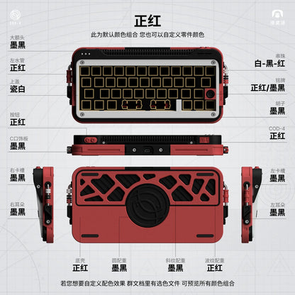 Cod40 40% Layout Hot Swappable Tri-mode 3d Printed Barebone Kit