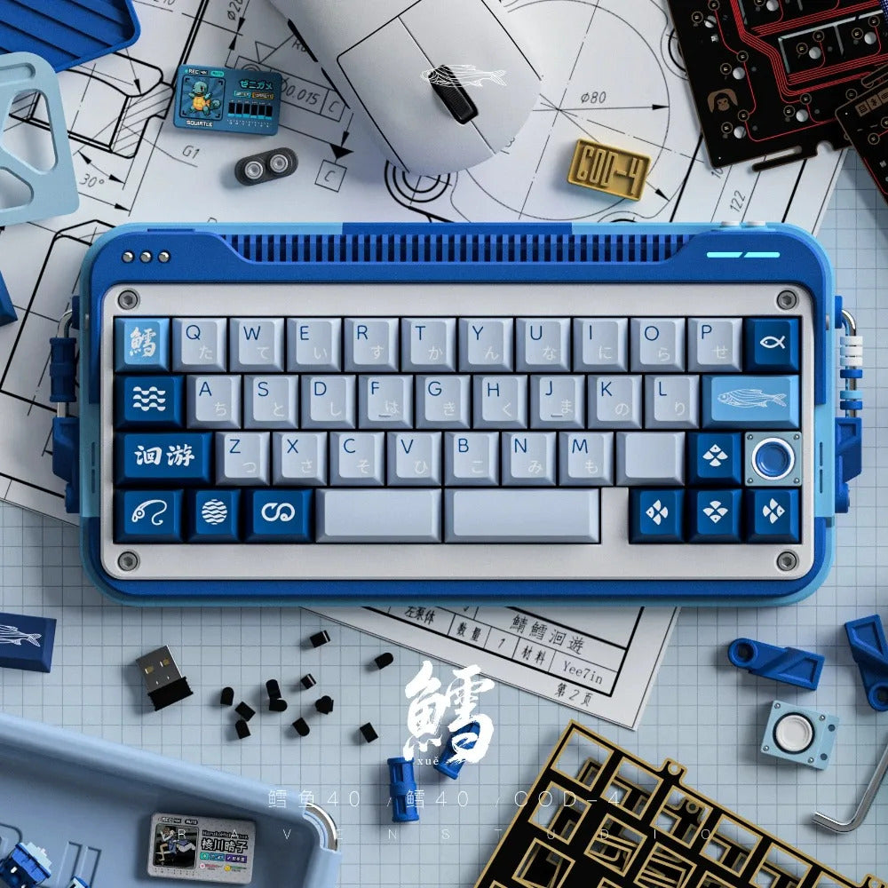 Cod40 40% Layout Hot Swappable Tri-mode 3d Printed Barebone Kit