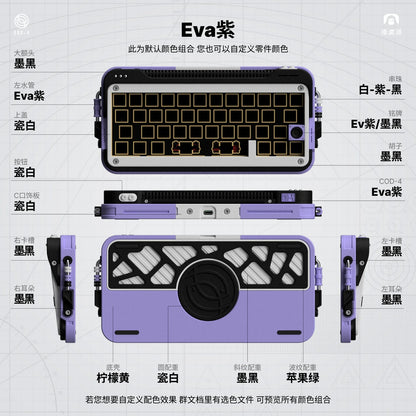 Cod40 40% Layout Hot Swappable Tri-mode 3d Printed Barebone Kit