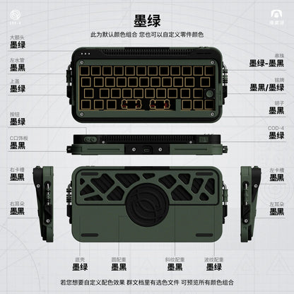 Cod40 40% Layout Hot Swappable Tri-mode 3d Printed Barebone Kit