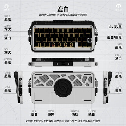 Cod40 40% Layout Hot Swappable Tri-mode 3d Printed Barebone Kit
