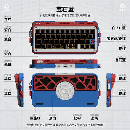 Cod40 40% Layout Hot Swappable Tri-mode 3d Printed Barebone Kit