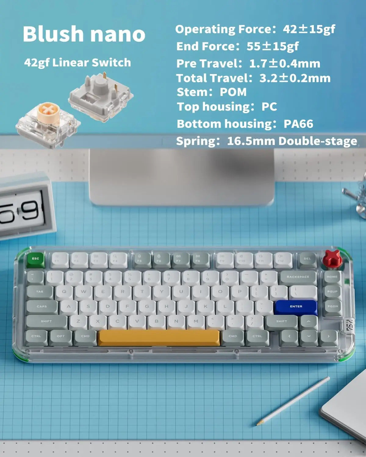 NuPhy Kick75  Hybrid-Profile Custom Mechanical Keyboard