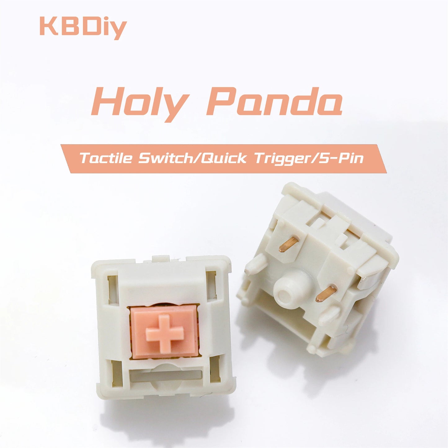 KBDiy Holy Panda 5-Pin Tactile Switch (67g) - 35pcs