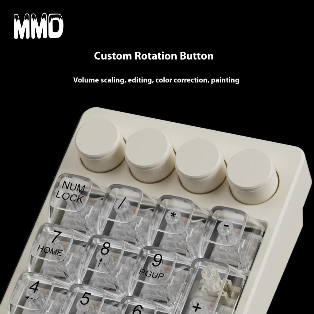 MMD KM21 Pro  CNC Aluminium Alloy 21 Keys Wired Hot Swappable Macro Keypad