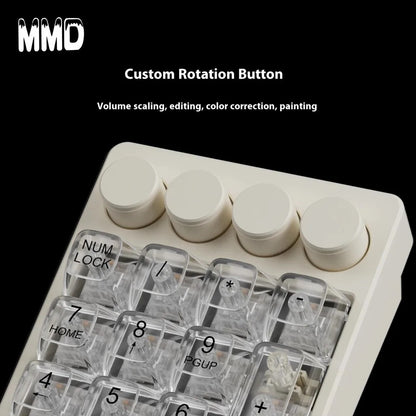 MMD KM21 Pro  CNC Aluminium Alloy 21 Keys Wired Hot Swappable Macro Keypad