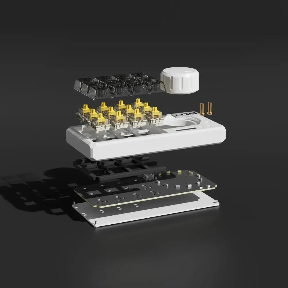 ORDERREBUILD ForcePad CNC Alumnium 12Keys Wired Macro Keypad