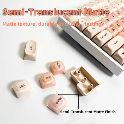 Jelly Semi Transparent HOA Profile 120+ Keys Keycaps Set