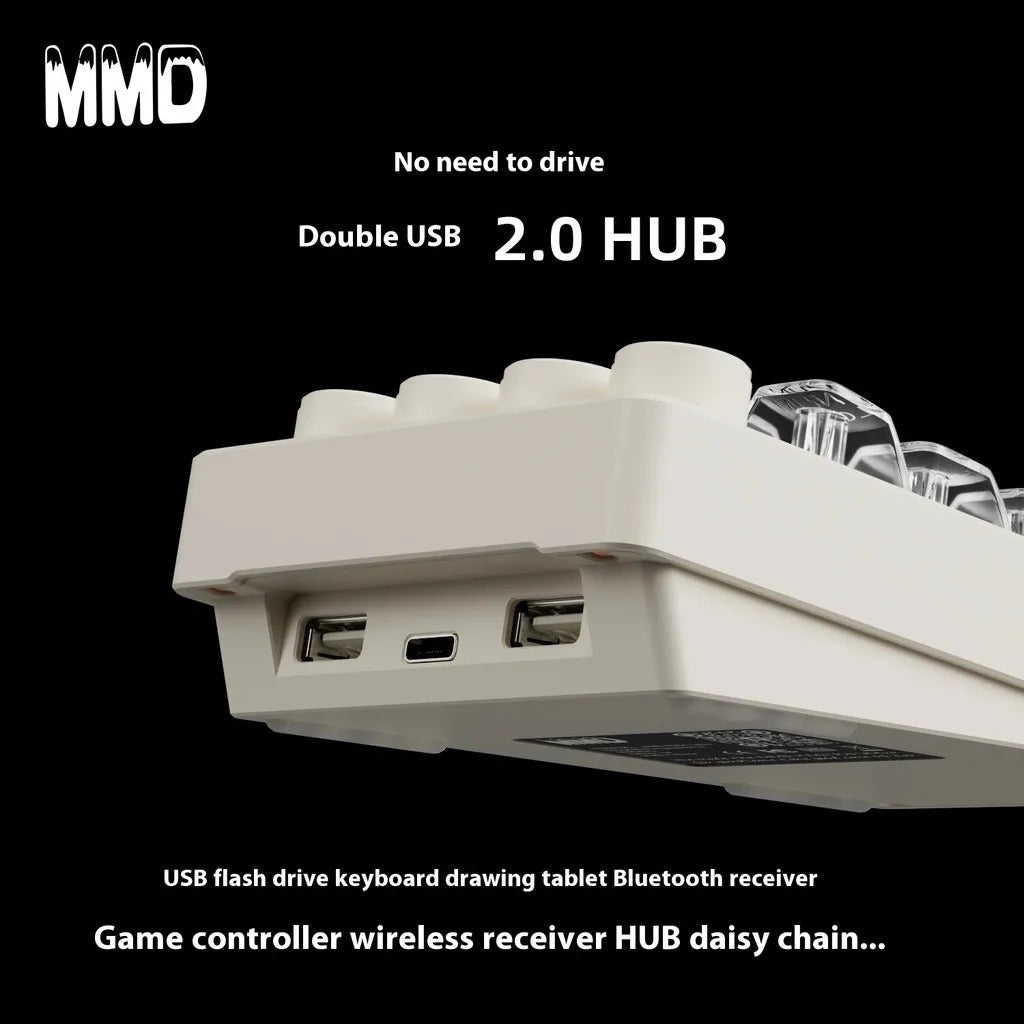 MMD KM21 Pro  CNC Aluminium Alloy 21 Keys Wired Hot Swappable Macro Keypad