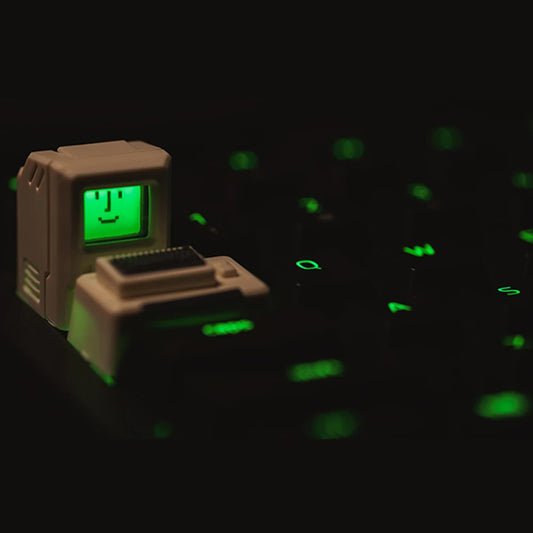 2in1 Mac Artisan Backlit Keycaps-White