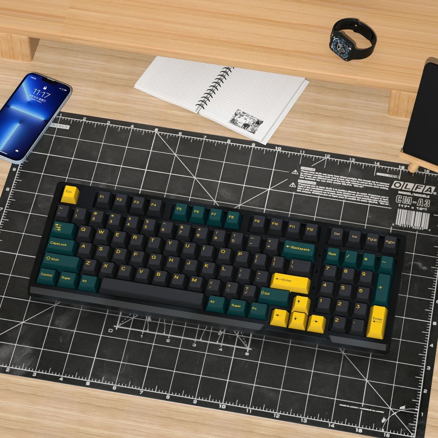 GMK Mars Green Doubleshot PBT Cherry