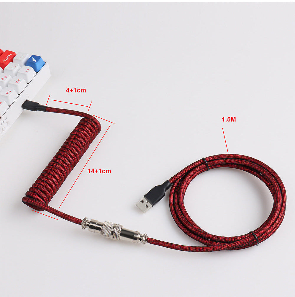 measurement of aviator coiled cable