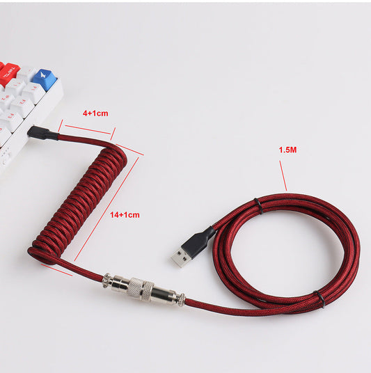 measurement of aviator coiled cable
