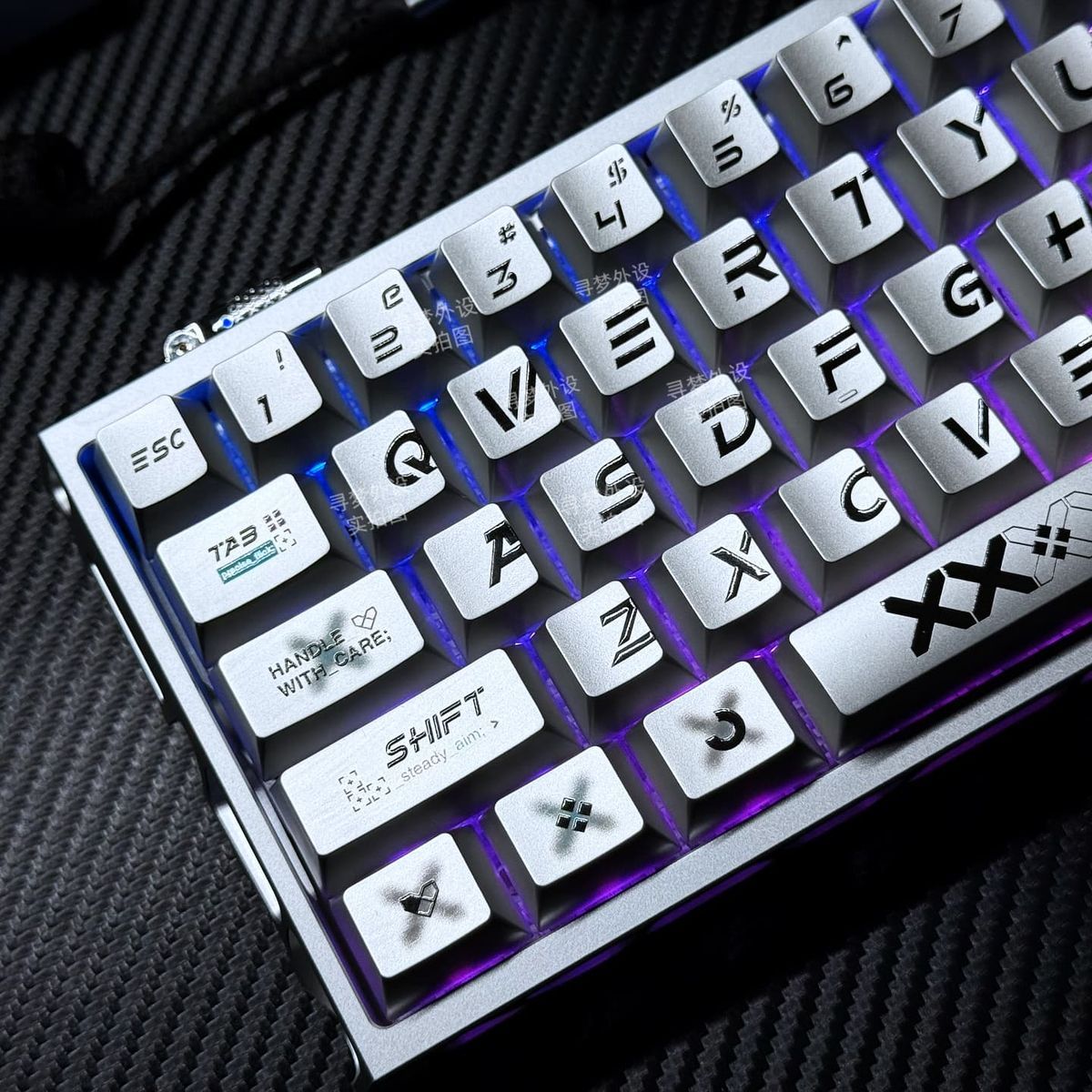 CSGO Printstream Metallic Finish PBT 120+Keys Keycaps Set