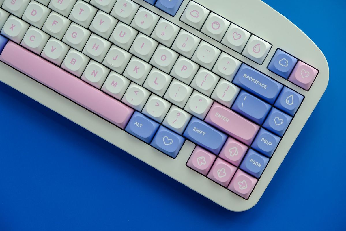 Milk Foam MA Profile PBT 120+ Keys Keycaps Set
