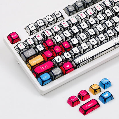 Classic Comic MOA Profile PBT Keycaps Set