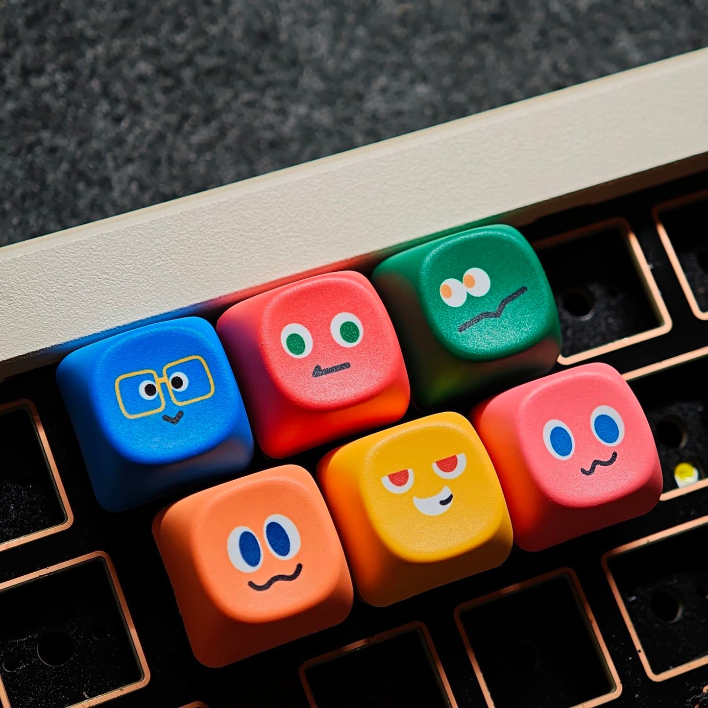 Emoji Themed MOA Profile Keycaps - Set of 6 Keys