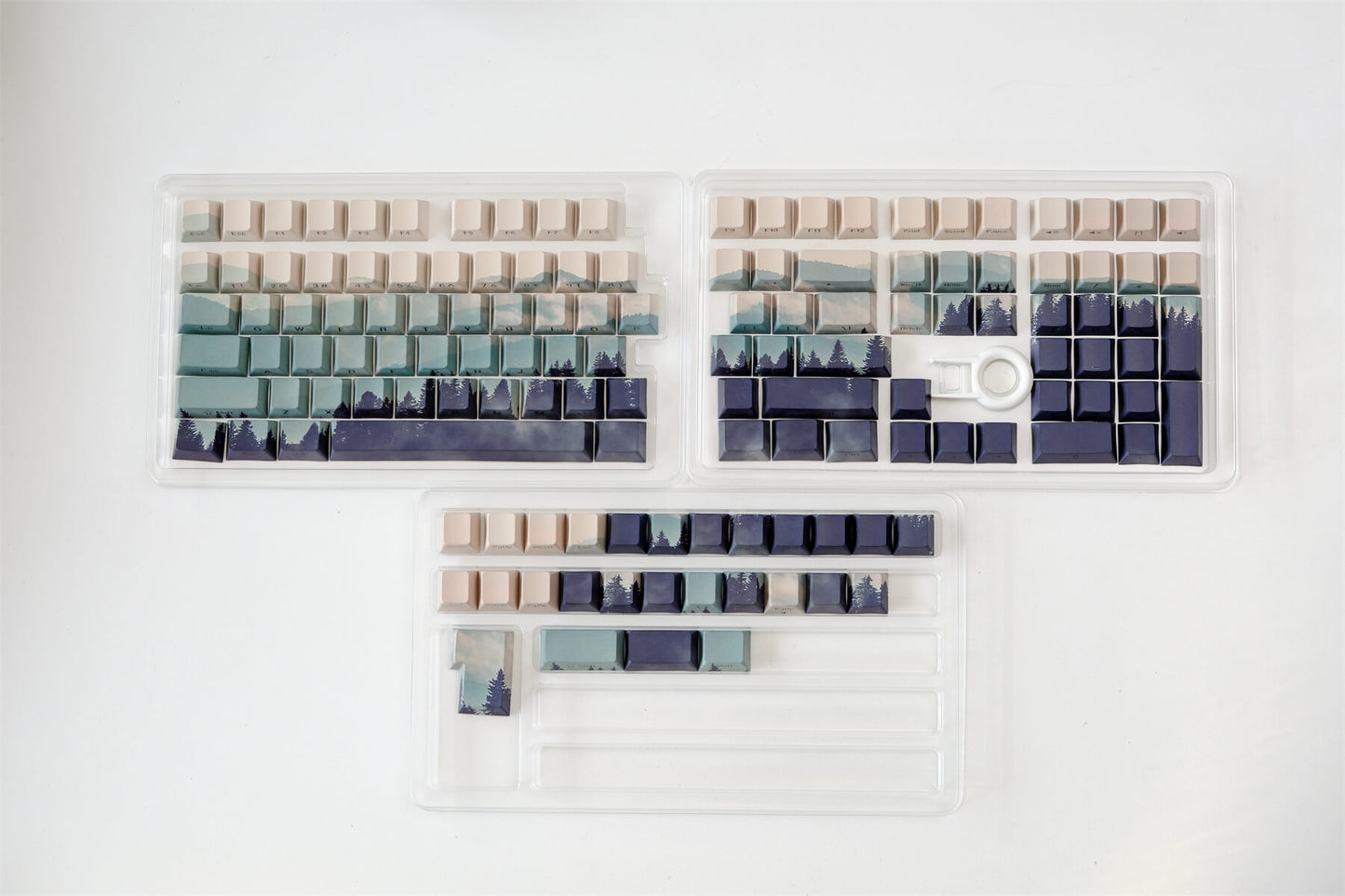 Mountain Forest Side Engraved PBT 120+ Keys Keycaps Set