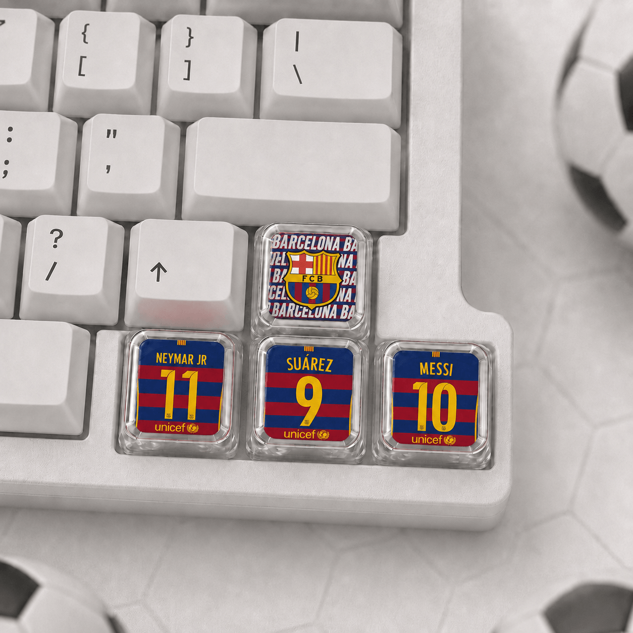 MSN Trio Edition Football Jersey Caps XDA Profile - Set of 4 Keys
