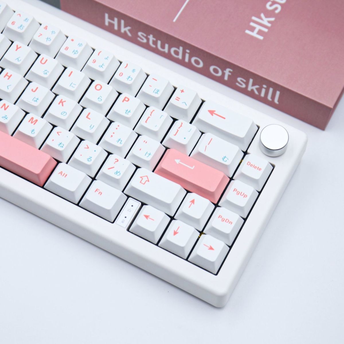Minimal JP Legends Powder Cherry PBT Keycaps Set Canned