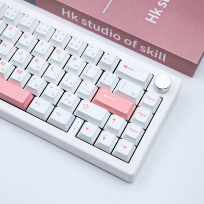 Minimal JP Legends Powder Cherry PBT Keycaps Set Canned
