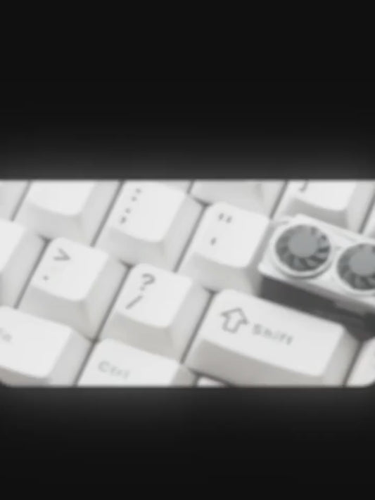 GPU Themed Spinning Fan Resin 2.25U Enter Artisan Keycaps