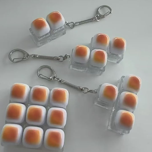 bun keycap fidget keychain video