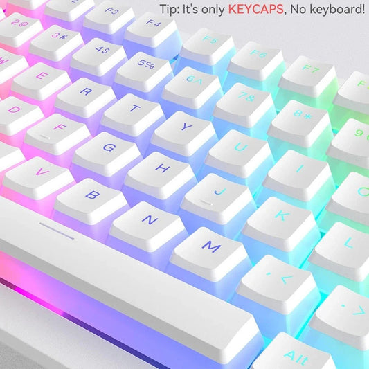 White Pudding 130 Key Keycaps Set-OEM