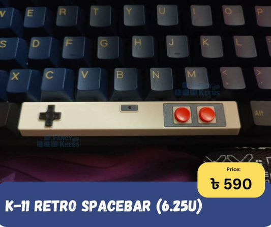 K-11 Retro Spacebar 6.25u White