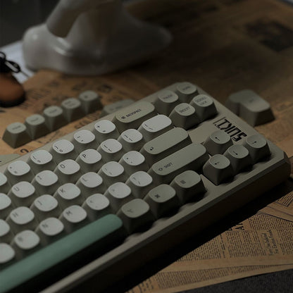 Retro Themed Mac Layout MA Profile PBT Keycaps Set