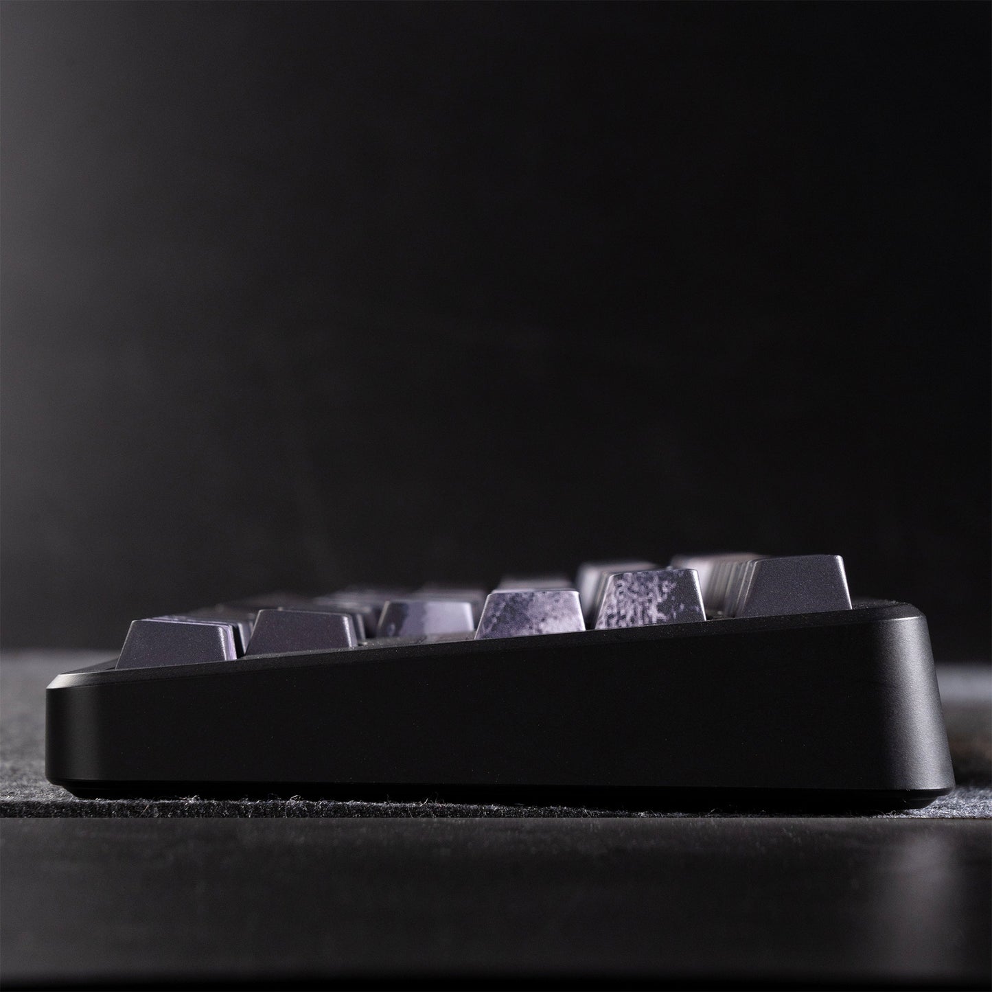XVX Black Samurai Knight Side Engraved Cherry Doubleshot Keycaps