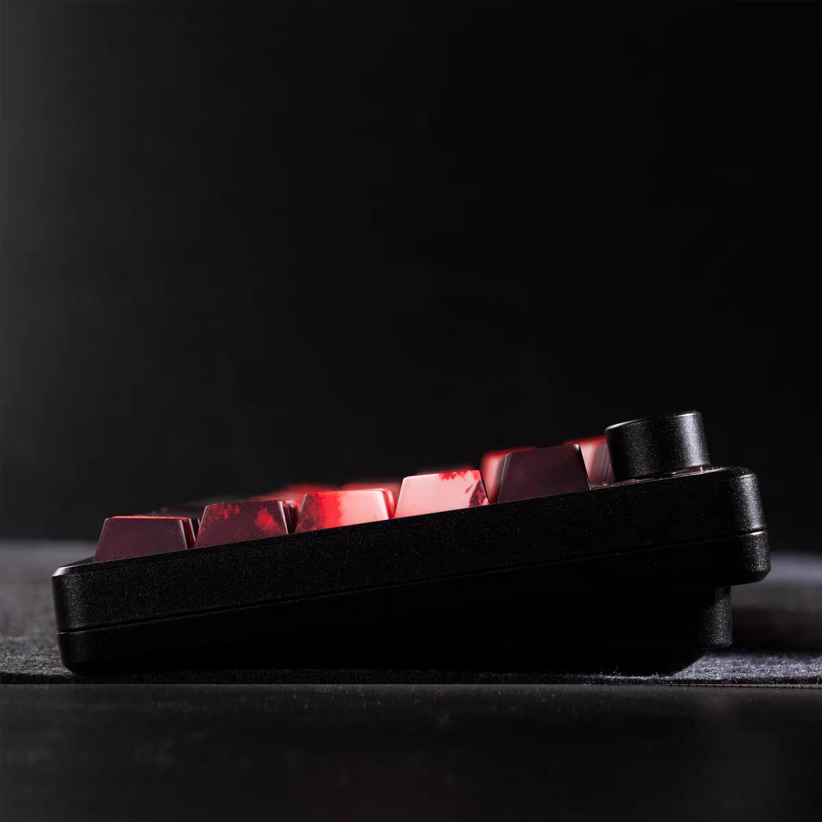 XVX Red Samurai Knight Premium Side Engraved Cherry Doubleshot Keycaps