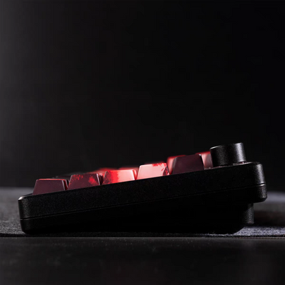 XVX Red Samurai Knight Premium Side Engraved Cherry Doubleshot Keycaps