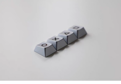 PS Themed Metal Silver Arrow Keycaps - Set of 4 Keys