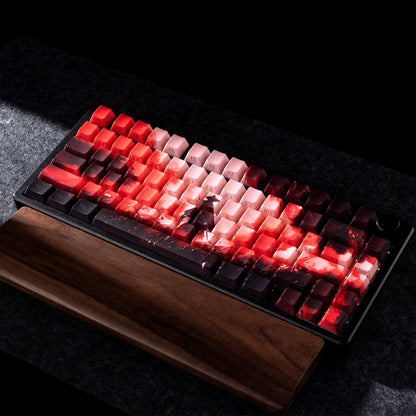 XVX Red Samurai Knight Premium Side Engraved Cherry Doubleshot Keycaps