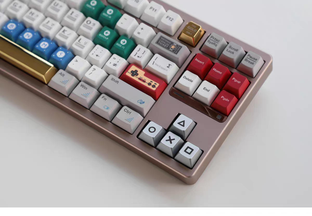 PS Themed Metal Silver Arrow Keycaps - Set of 4 Keys