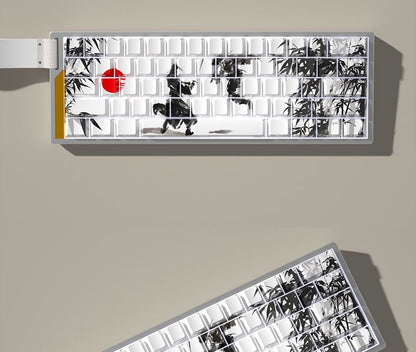 Samurai Eclipse Side Engraved PBT Keycaps 130Keys Cherry